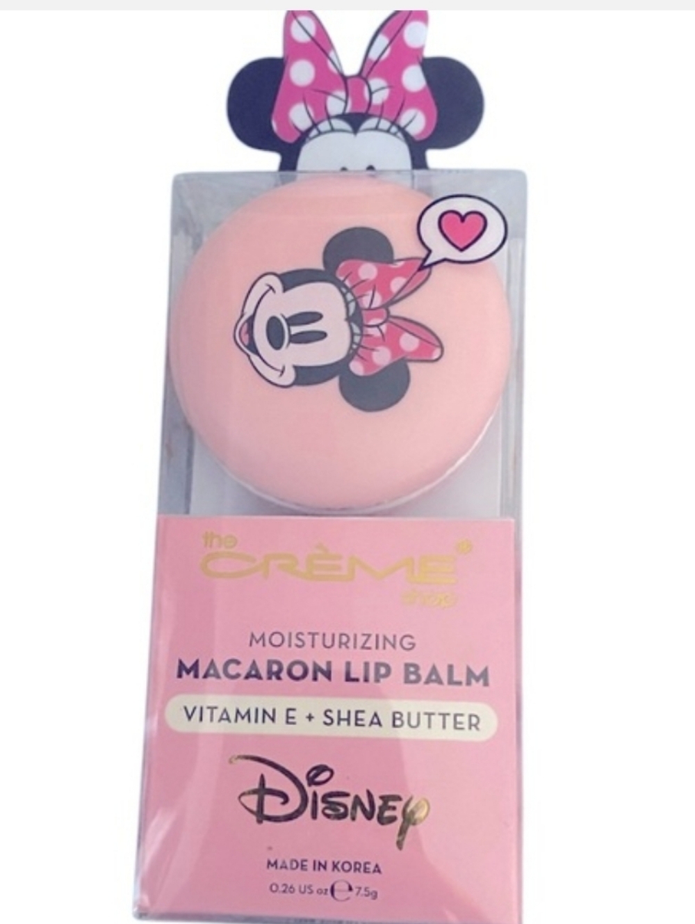 The Crème Shop x Disney Moisturizing Macaron Lip Balm - Pink (Minnie Mouse)